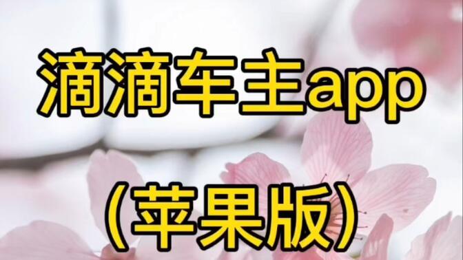 滴滴苹果版下载不了滴滴车主苹果app下载包